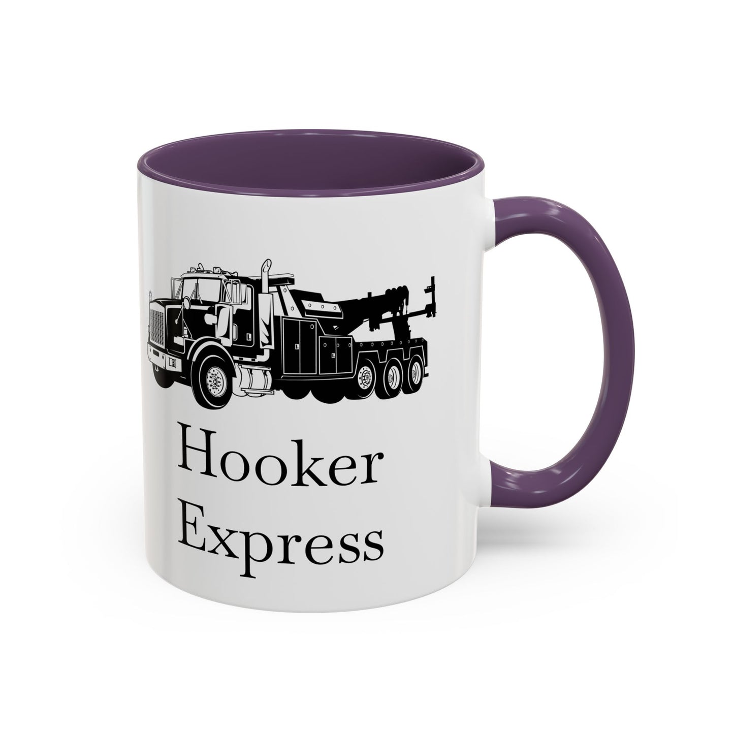 H**ker Express Heavy Tow Truck 2-Tone Coffee Mug