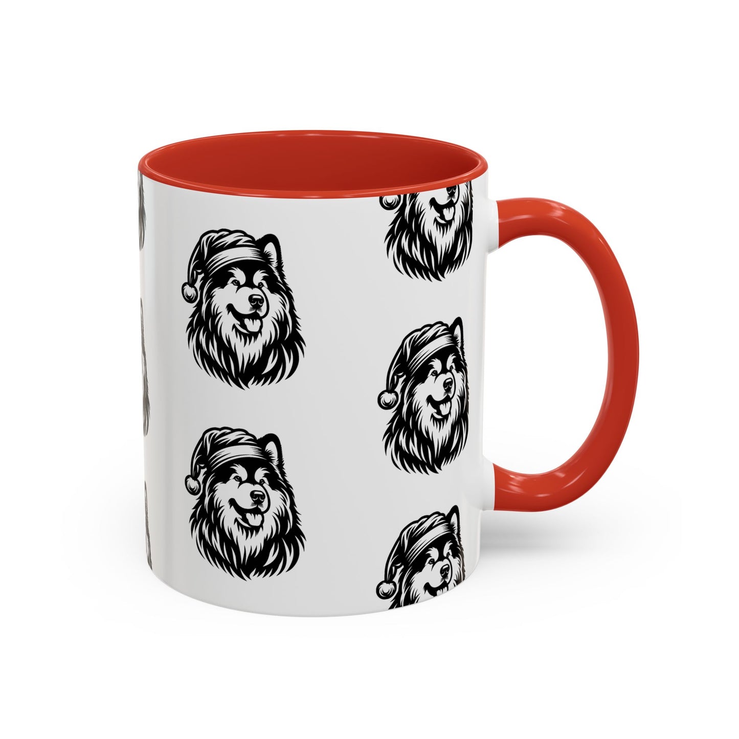 Santa Paws Malamute 2-Tone Coffee Mug