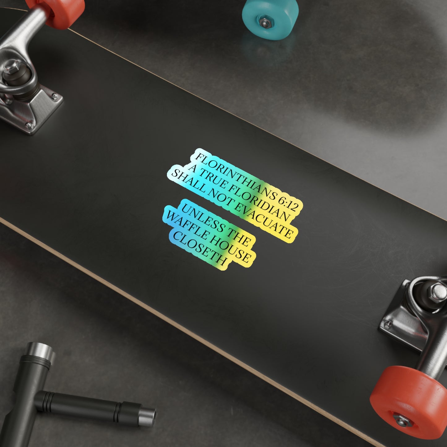 Florinthians 6:12 Holographic Sticker