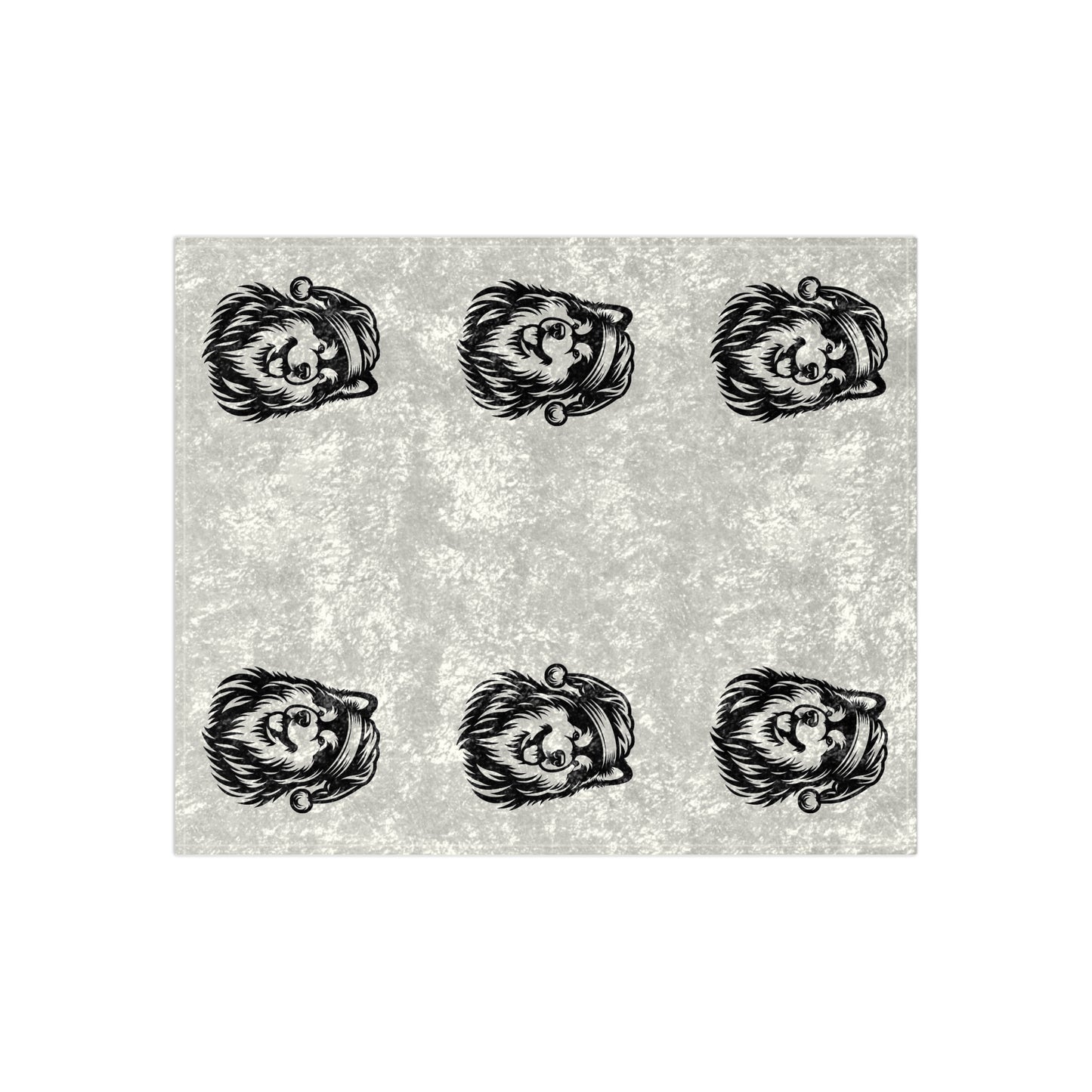 Santa Paws Malamute Crushed Velvet Blanket