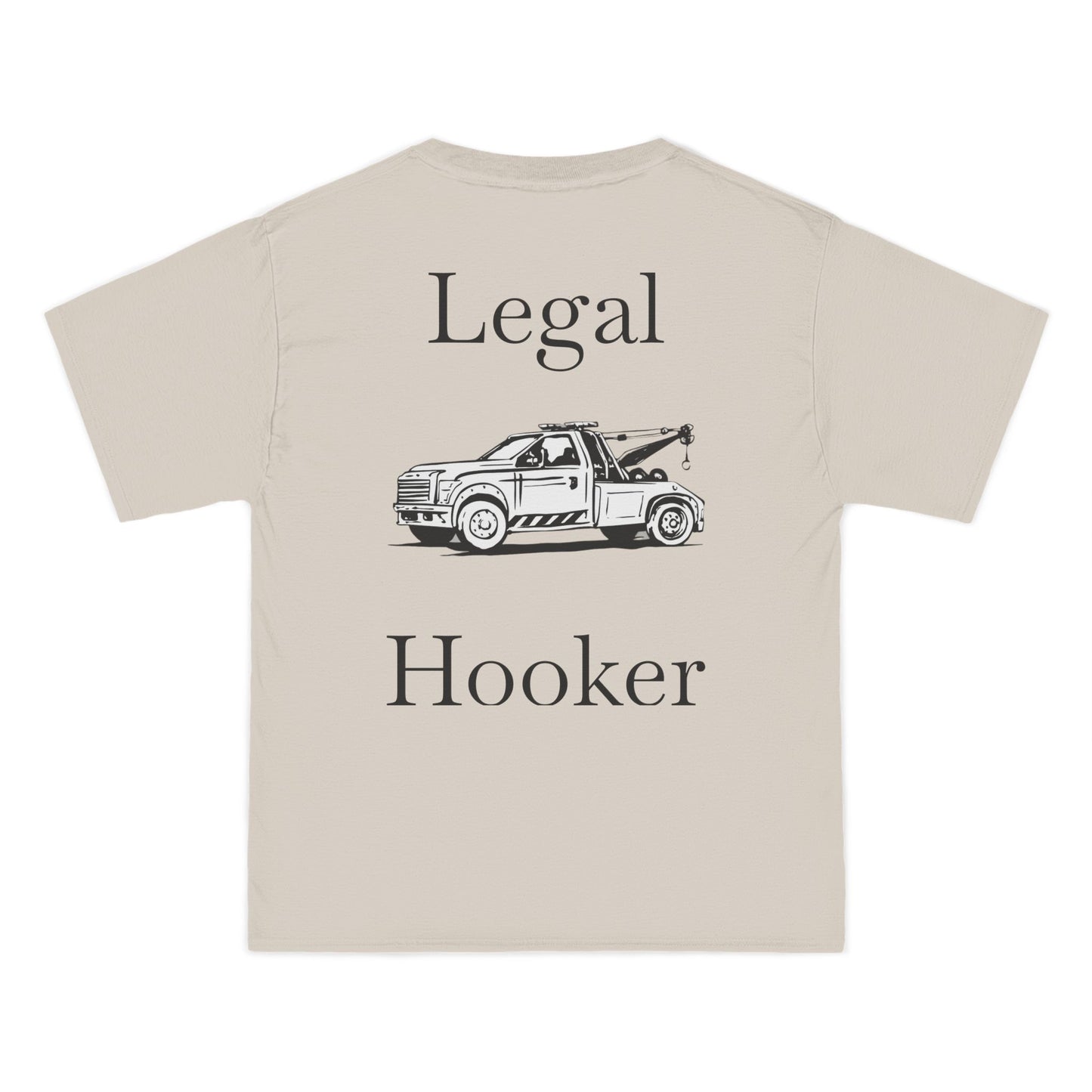Legal H**ker Wheel Lift Tow Truck Men's Short-Sleeve Crewneck Tee