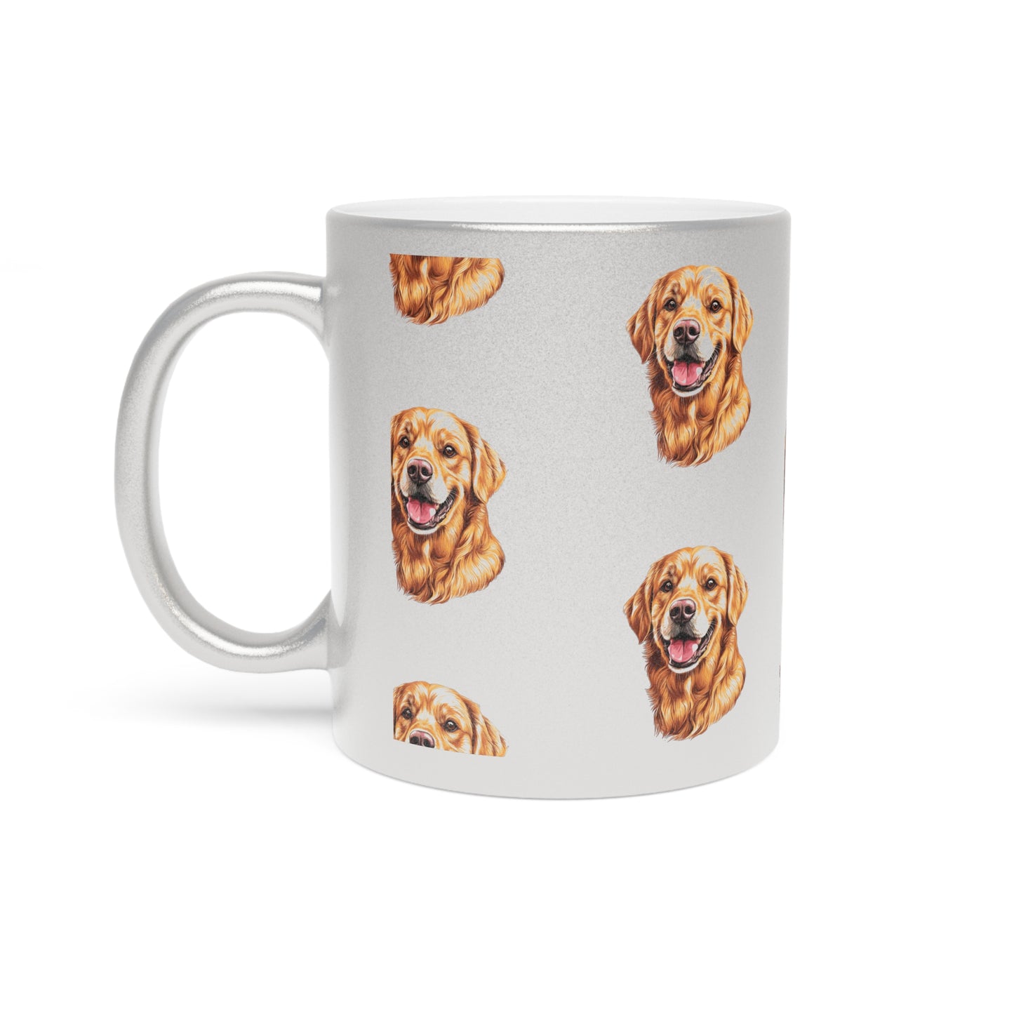 Golden Head Metallic Coffee Mug