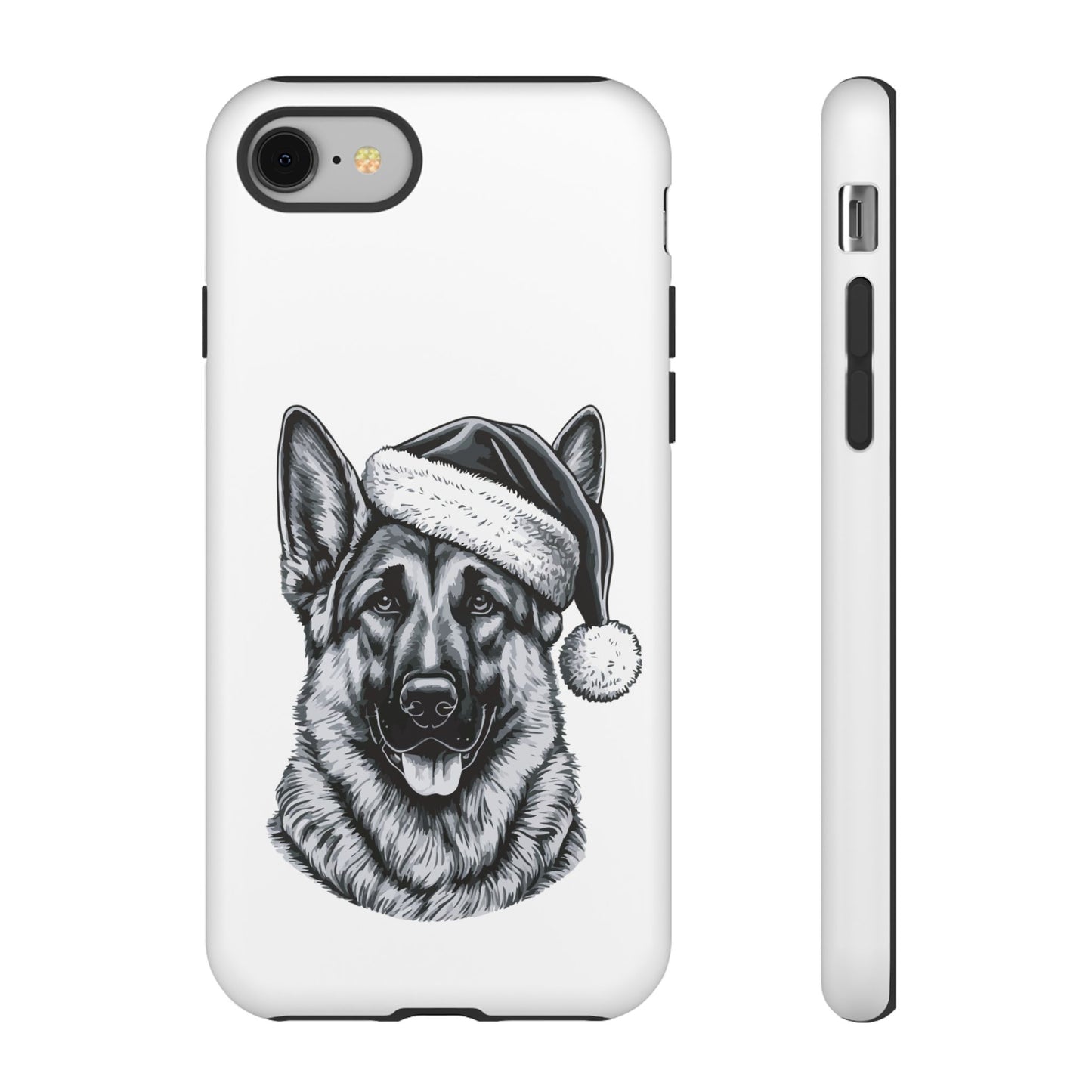 Santa Paws German Shepherd iPhone Case