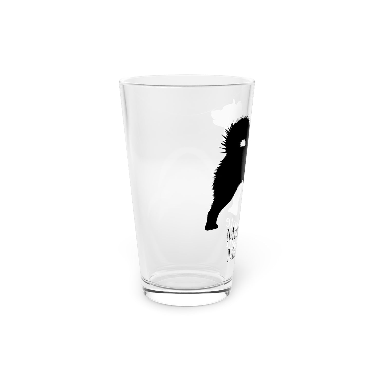 Malamute Mayhem Drinking Glass