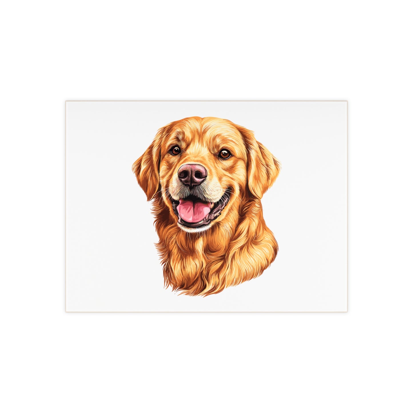 Golden Head Ceramic Photo Tile