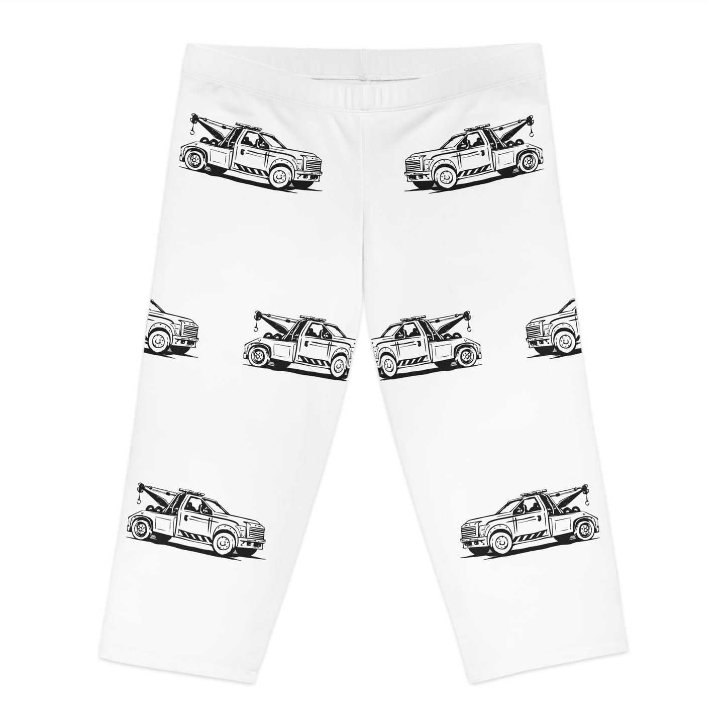 Wheel Lift Tow Truck Women's Capri Leggings