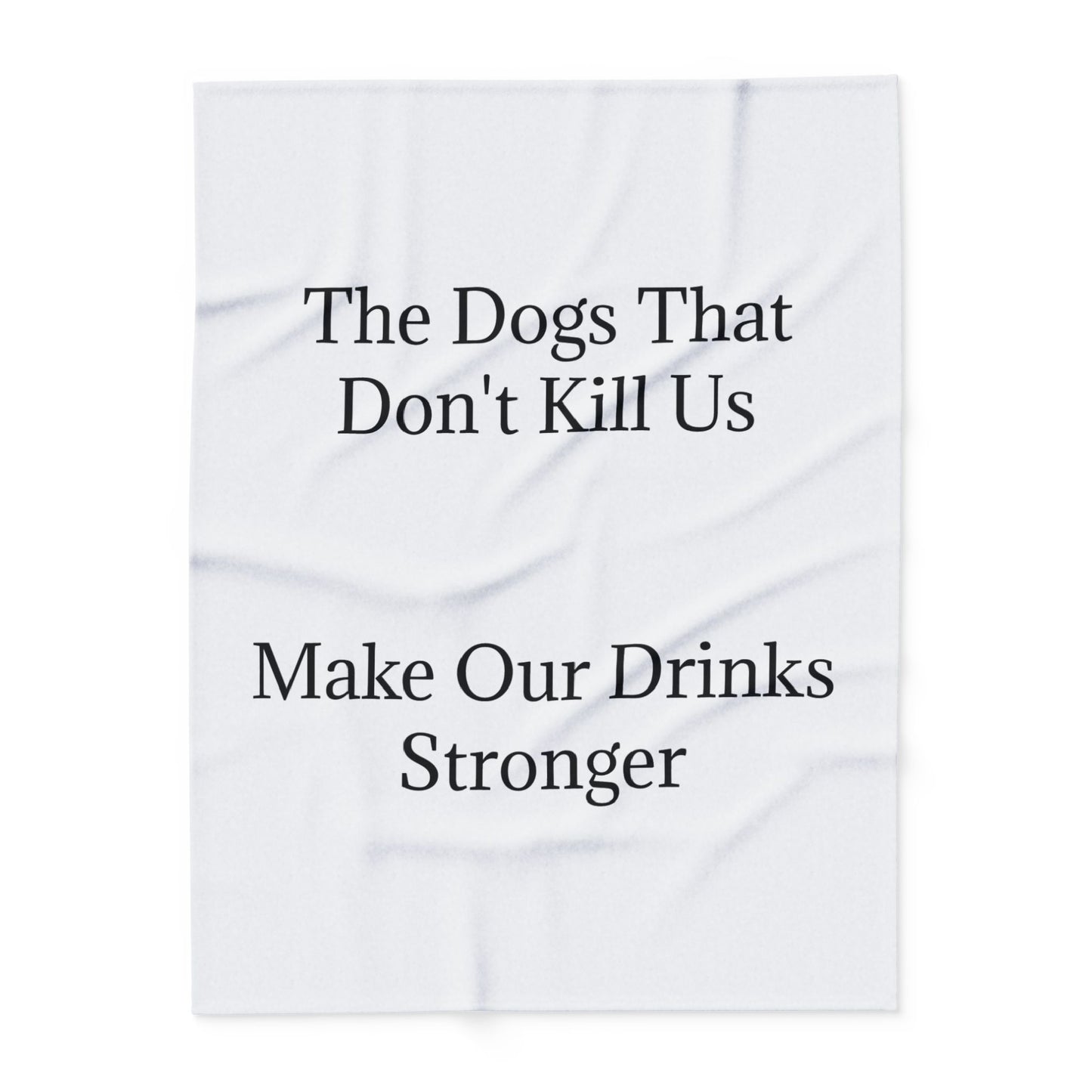 Drinks Stronger Arctic Fleece Blanket