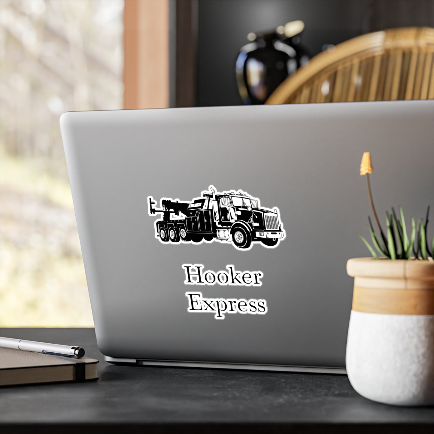 H**ker Express Heavy Tow Truck Vinyl Decal