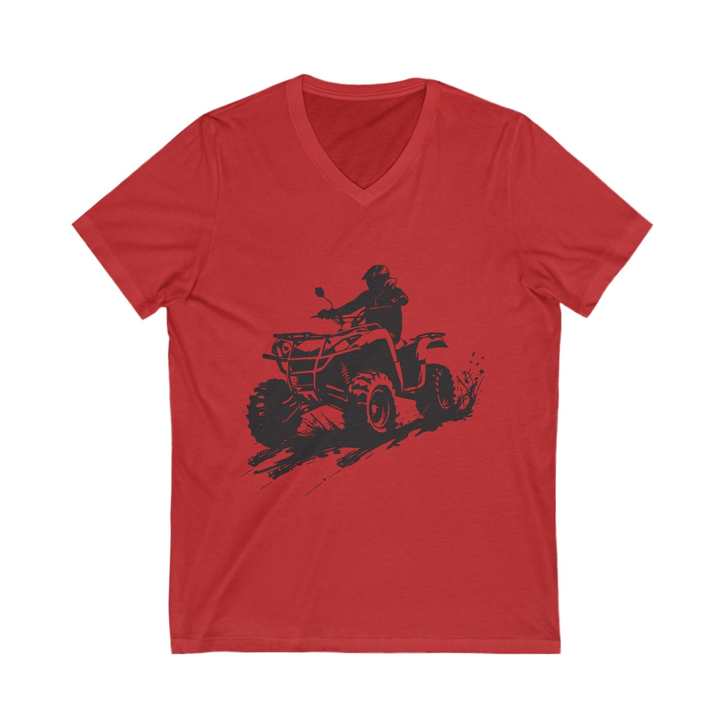 Slingin' Mud Quad Unisex Short Sleeve V-Neck Tee