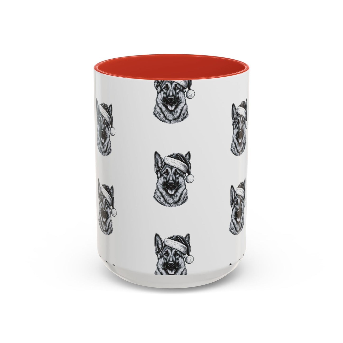 Santa Paws German Shepherd 2-Tone Coffee Mug
