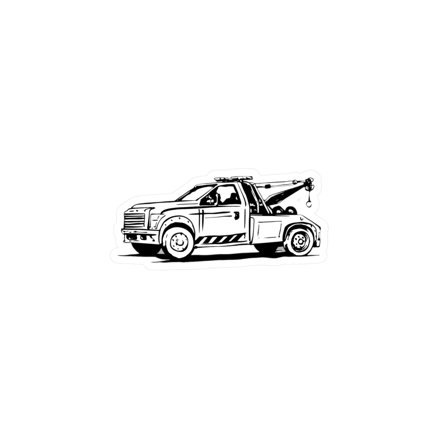 Wheel Lift Tow Truck Vinyl Decal