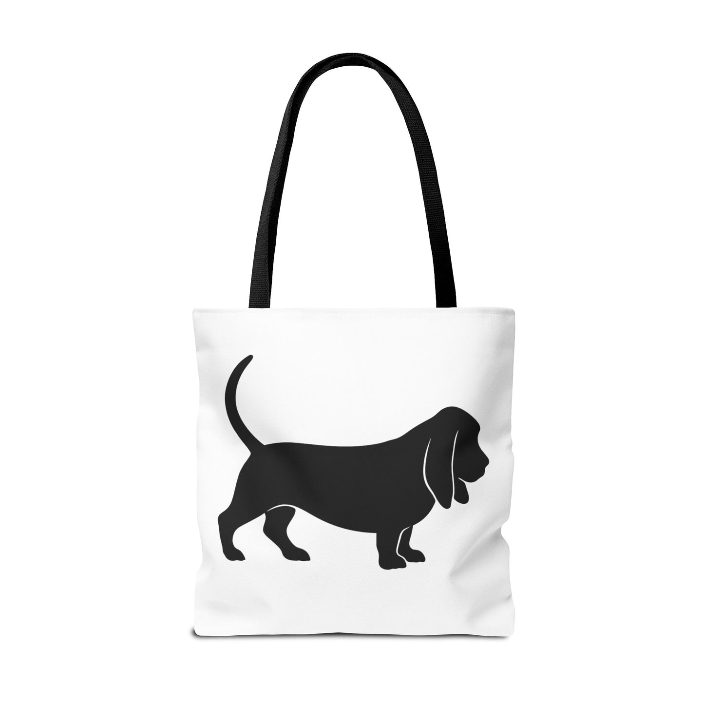 Basset Hound Silhouette Tote Bag
