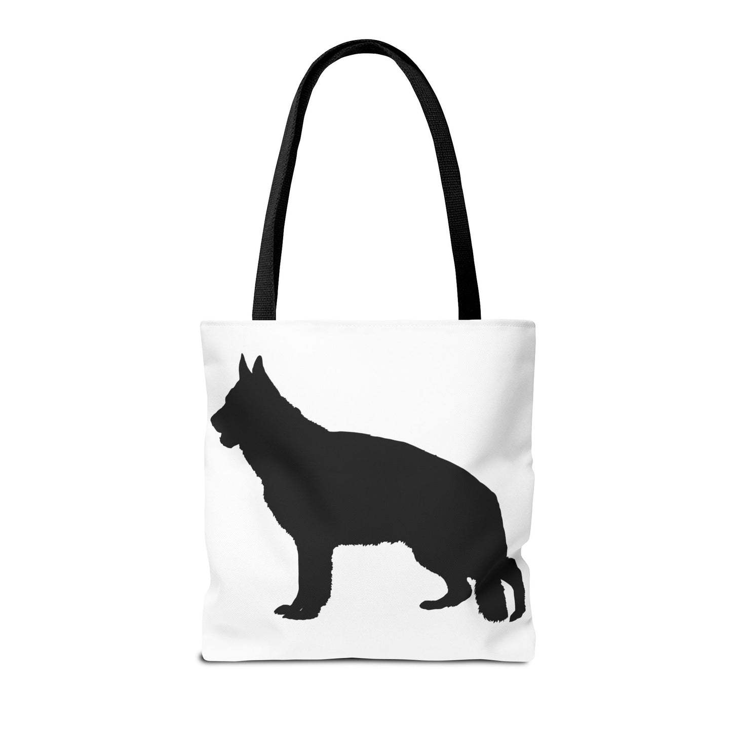 German Shepherd Silhouette Tote Bag