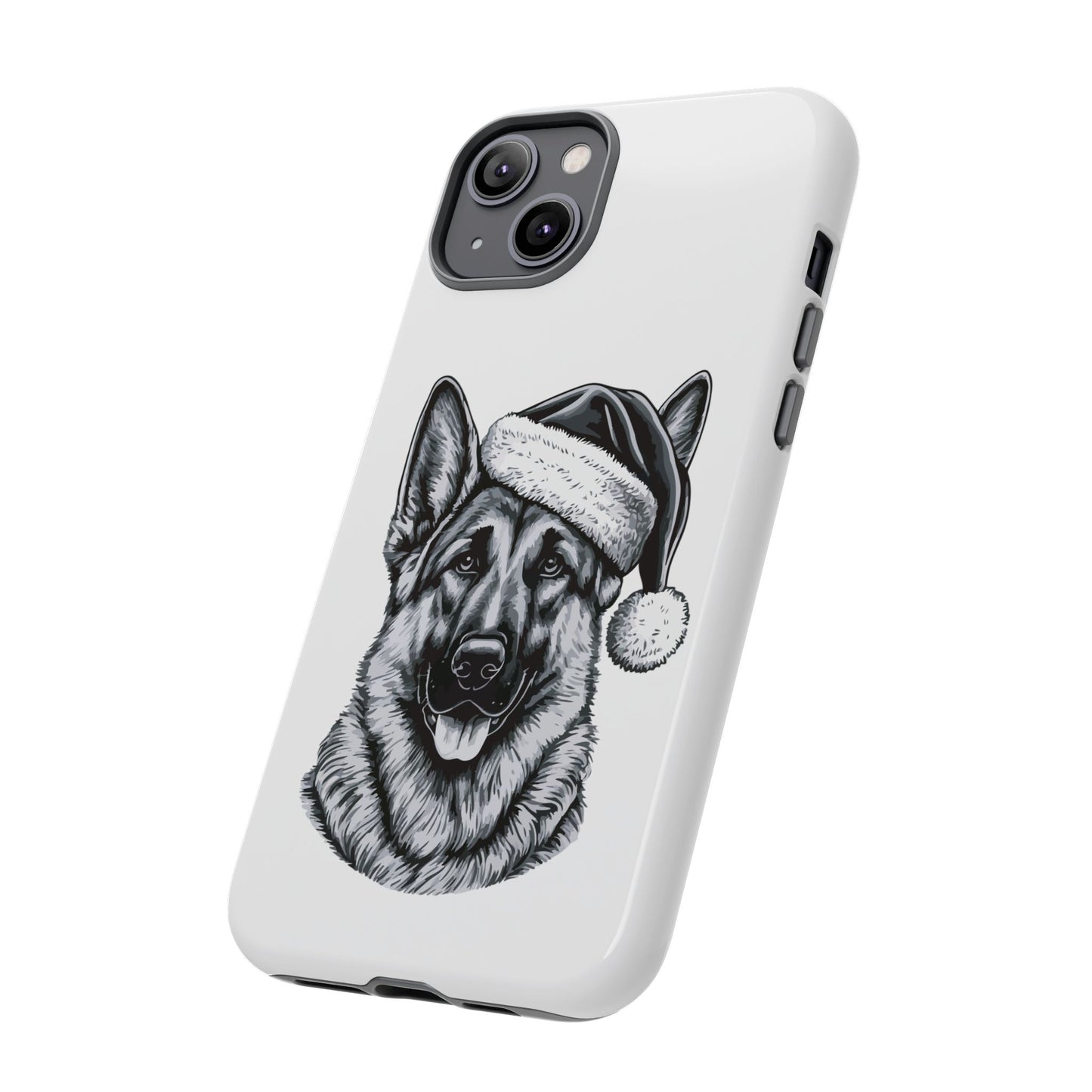 Santa Paws German Shepherd iPhone Case