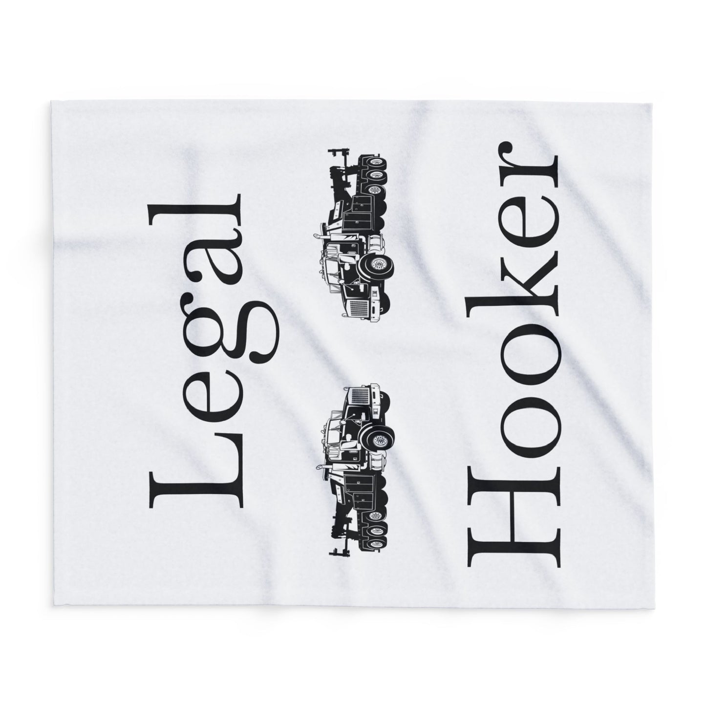 Legal H**ker Heavy Tow Truck Arctic Fleece Blanket