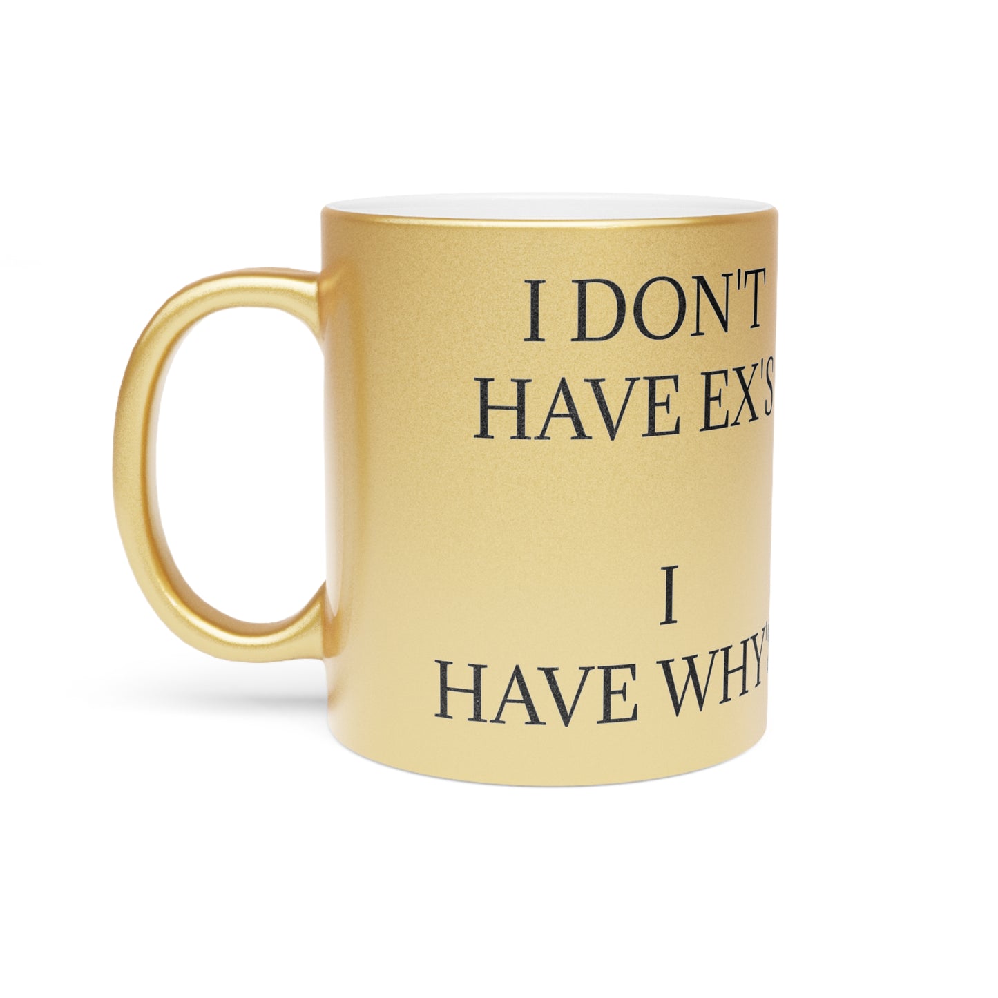 X's And Y's Metallic Coffee Mug