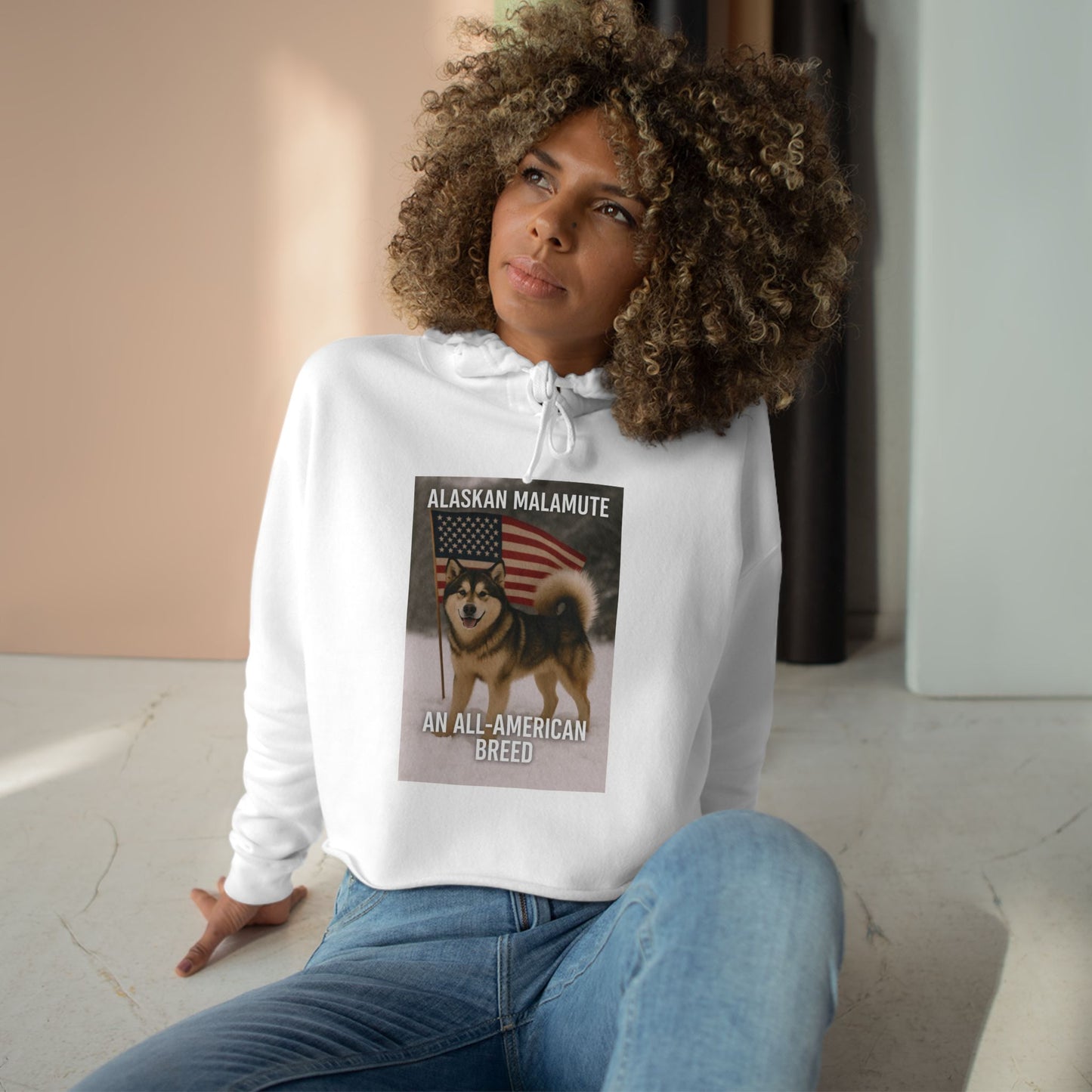 All-American Breed Women's Crop Hoodie