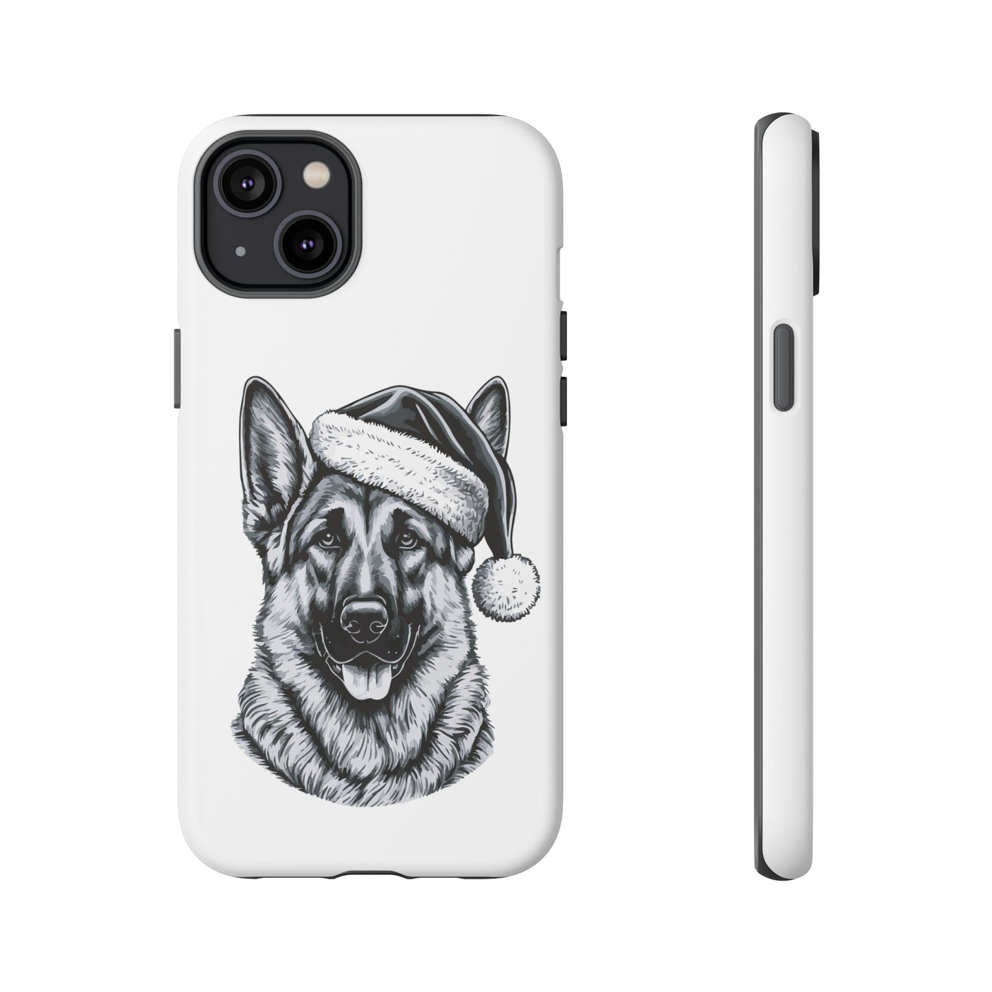 Santa Paws German Shepherd iPhone Case