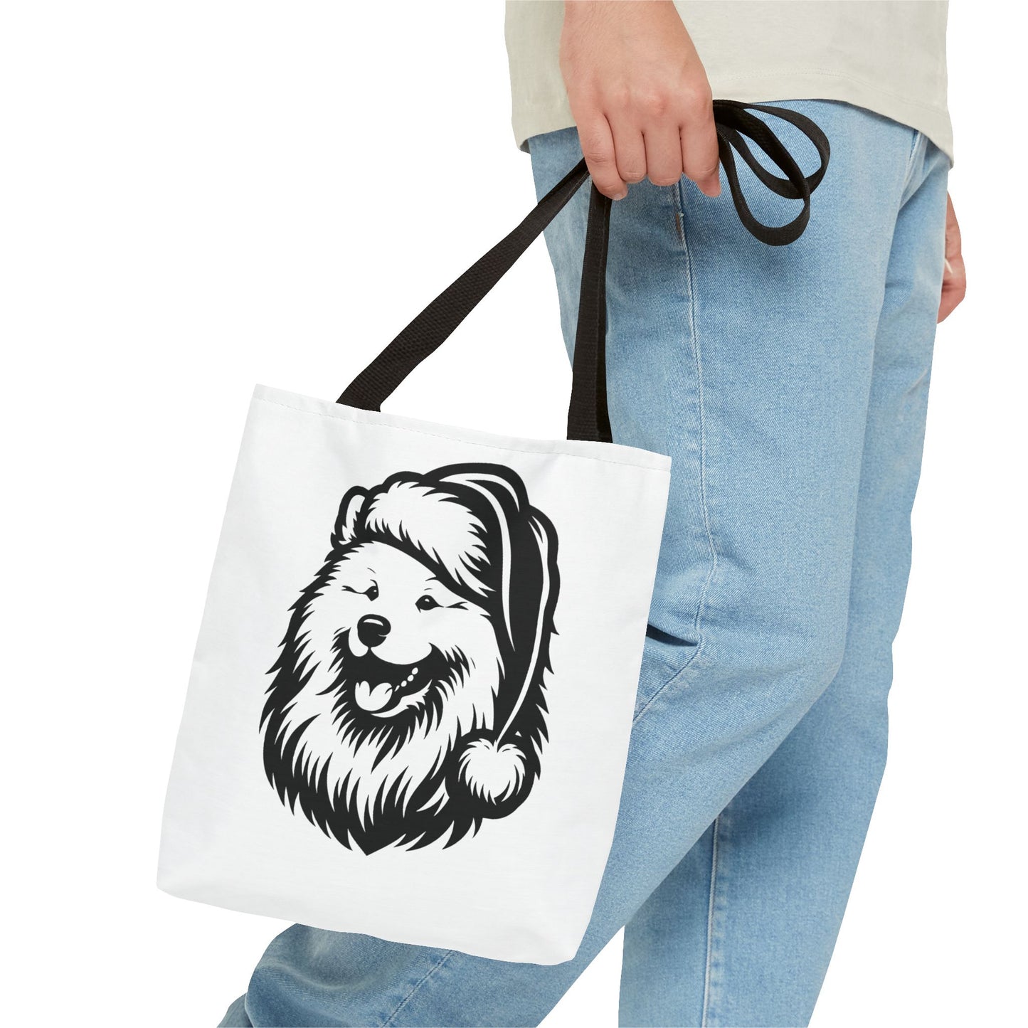Santa Paws Samoyed Tote Bag