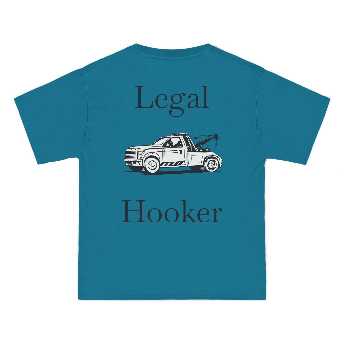 Legal H**ker Wheel Lift Tow Truck Men's Short-Sleeve Crewneck Tee