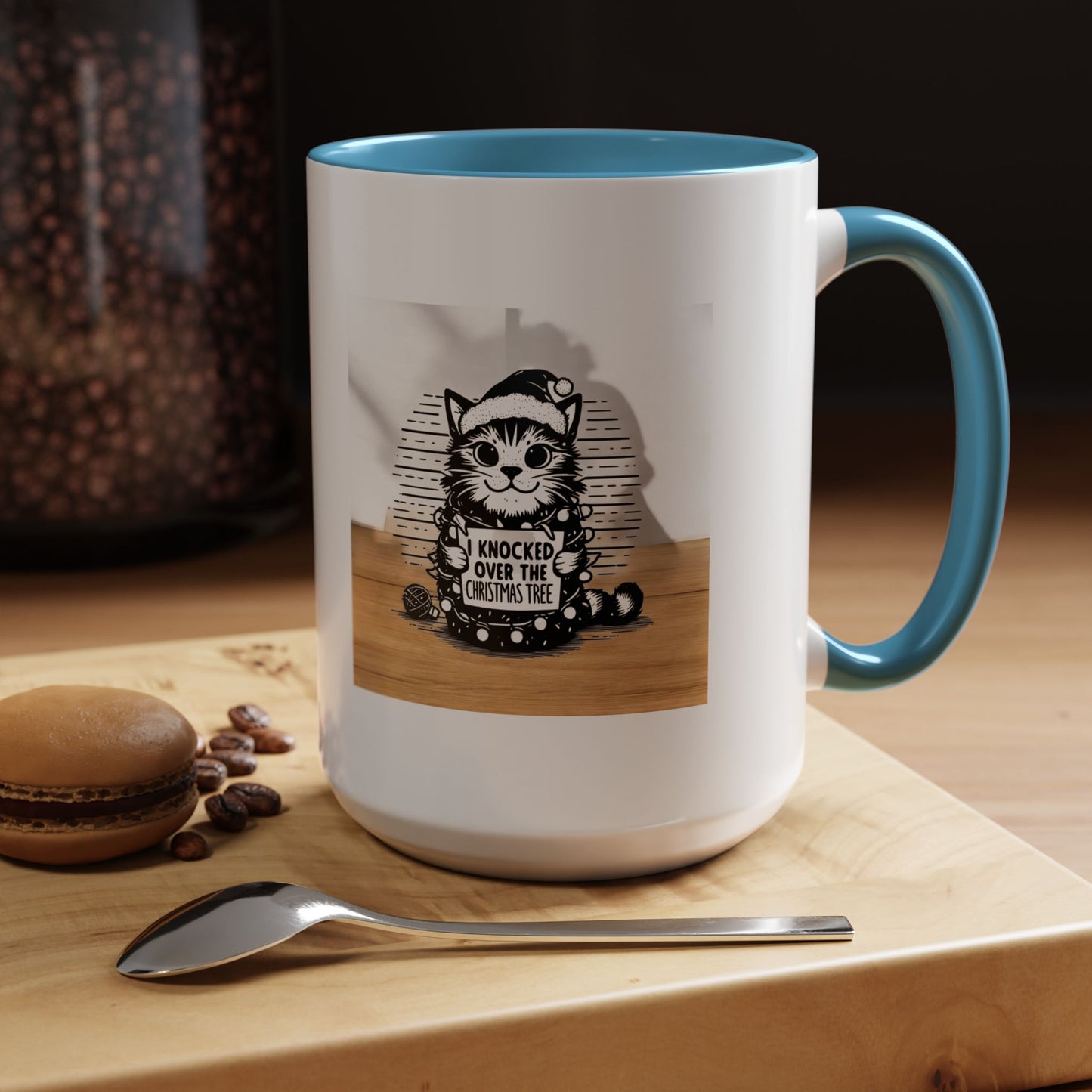 Naughty Cat 2-Tone Coffee Mug