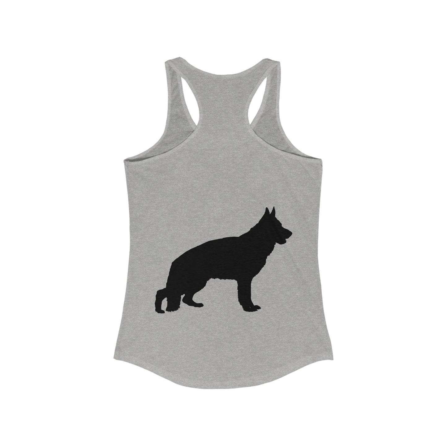 German Shepherd Silhouette Women's Racerback Tank