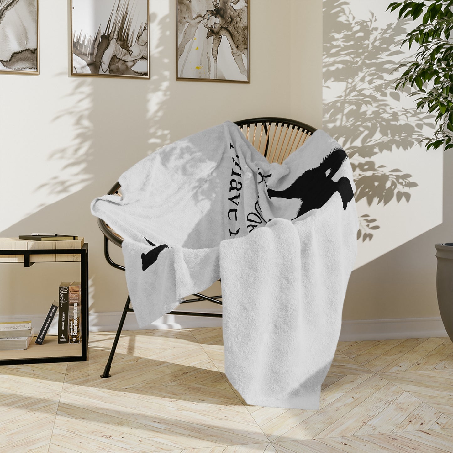 You Don't Scare Me Velveteen Microfiber Blanket