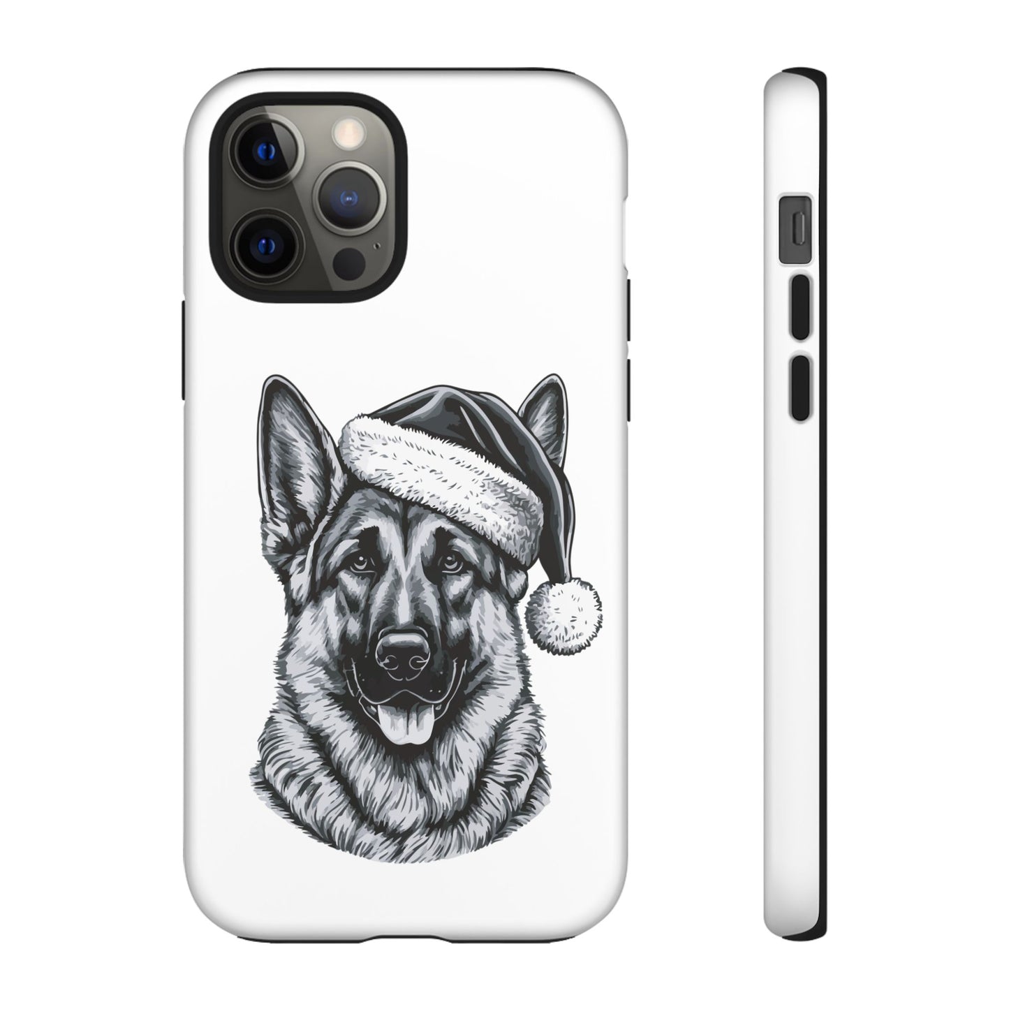 Santa Paws German Shepherd iPhone Case