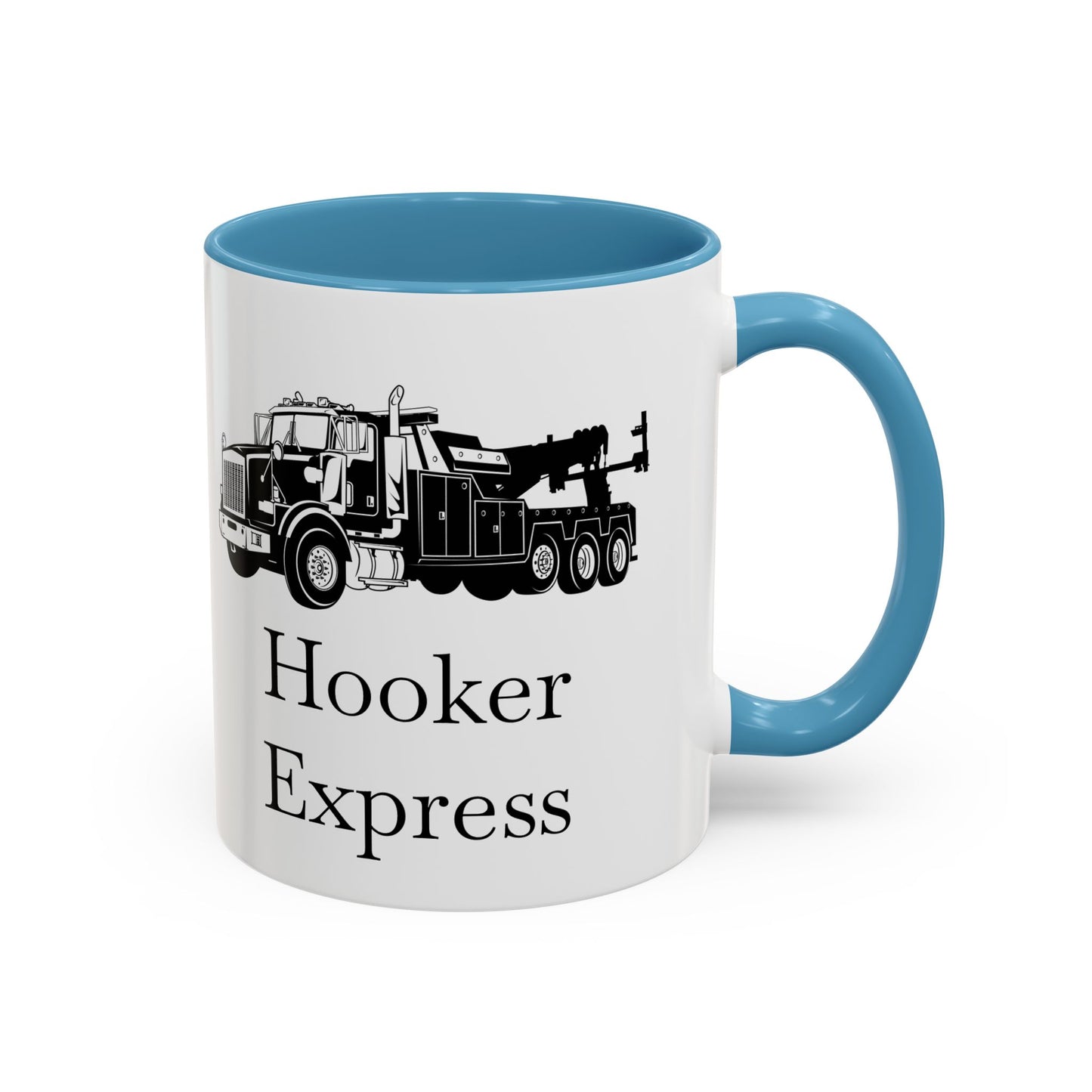 H**ker Express Heavy Tow Truck 2-Tone Coffee Mug