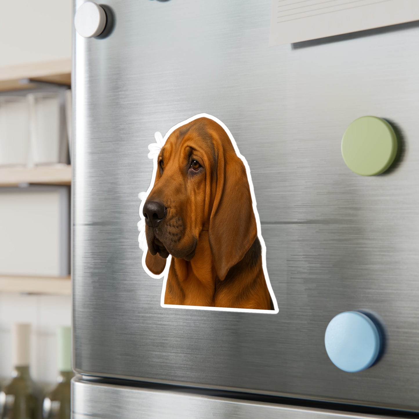 Bloodhound Head Vinyl Decal