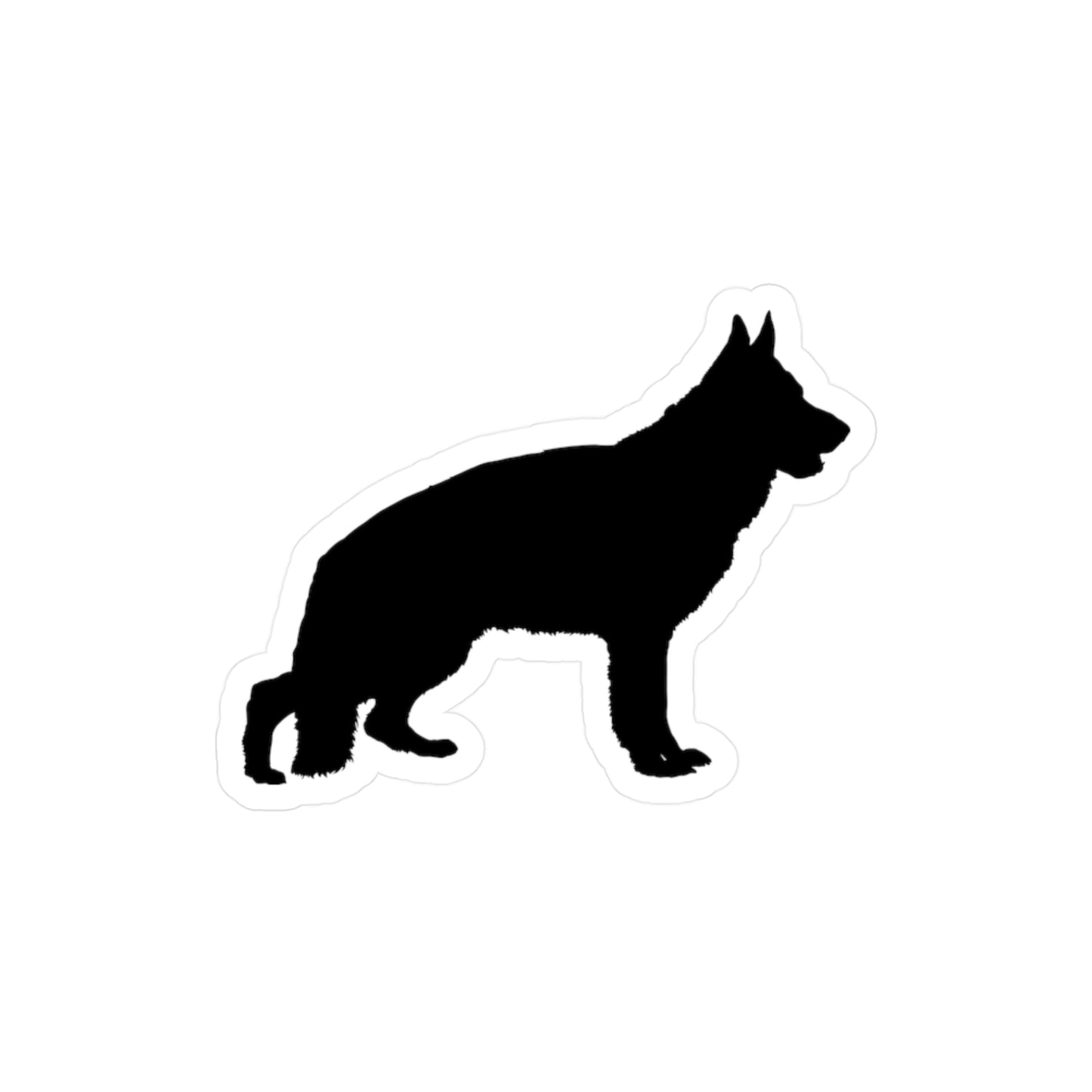 German Shepherd Silhouette Vinyl Decal