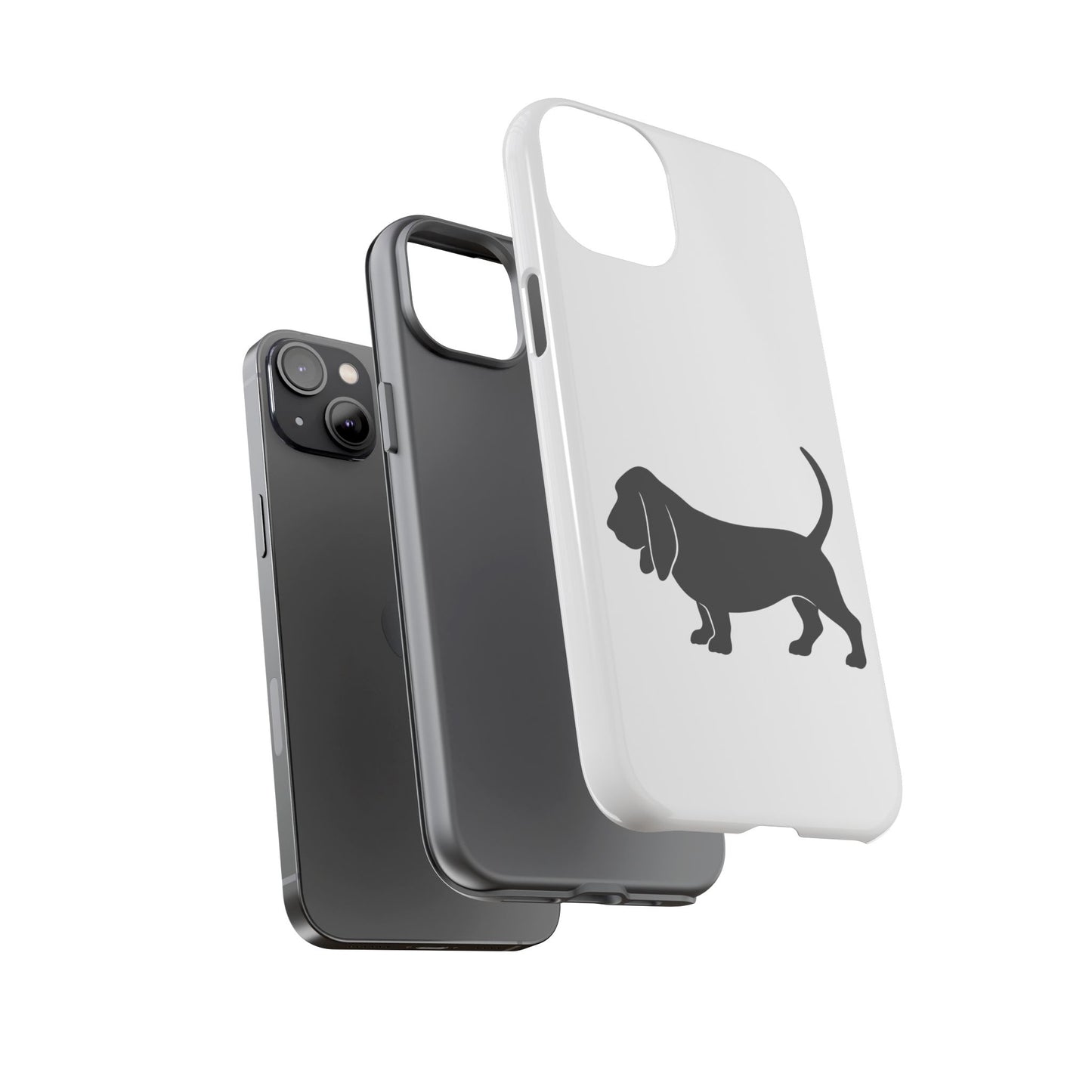 Basset Hound Silhouette iPhone Case