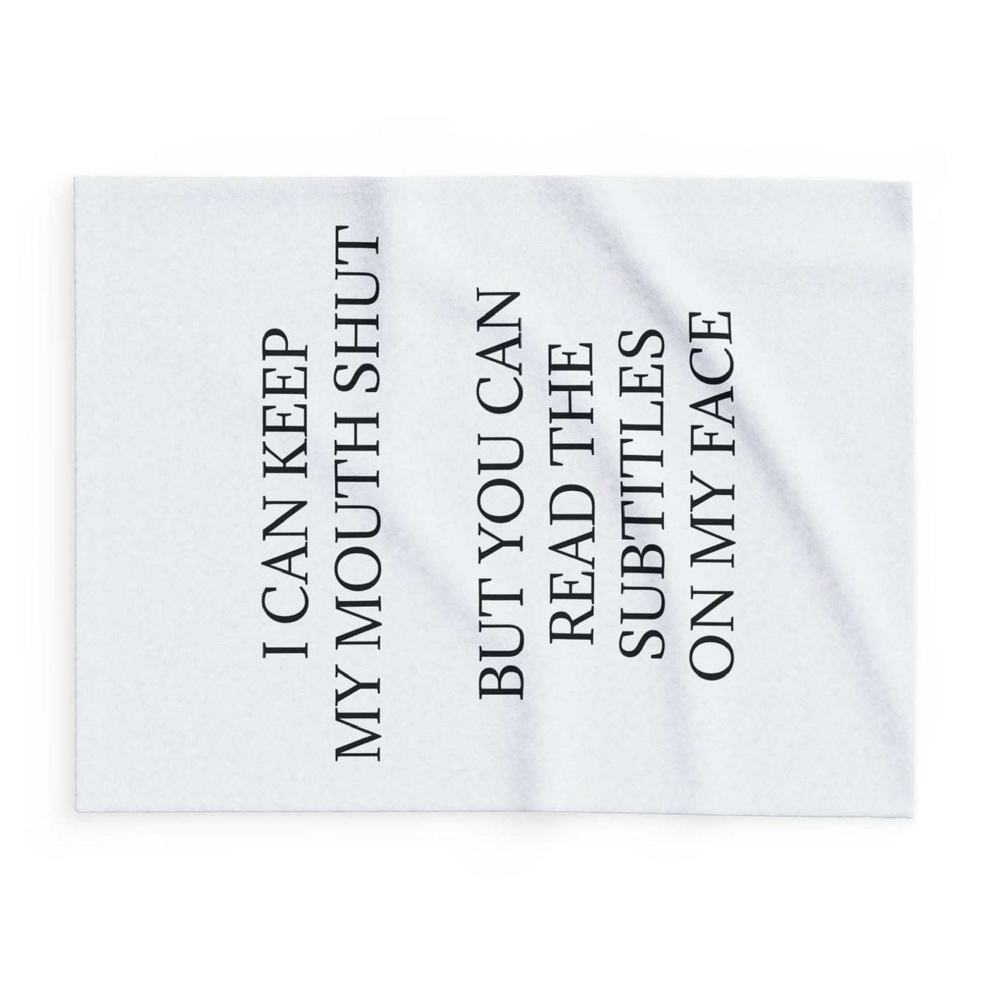 Subtitles Arctic Fleece Blanket