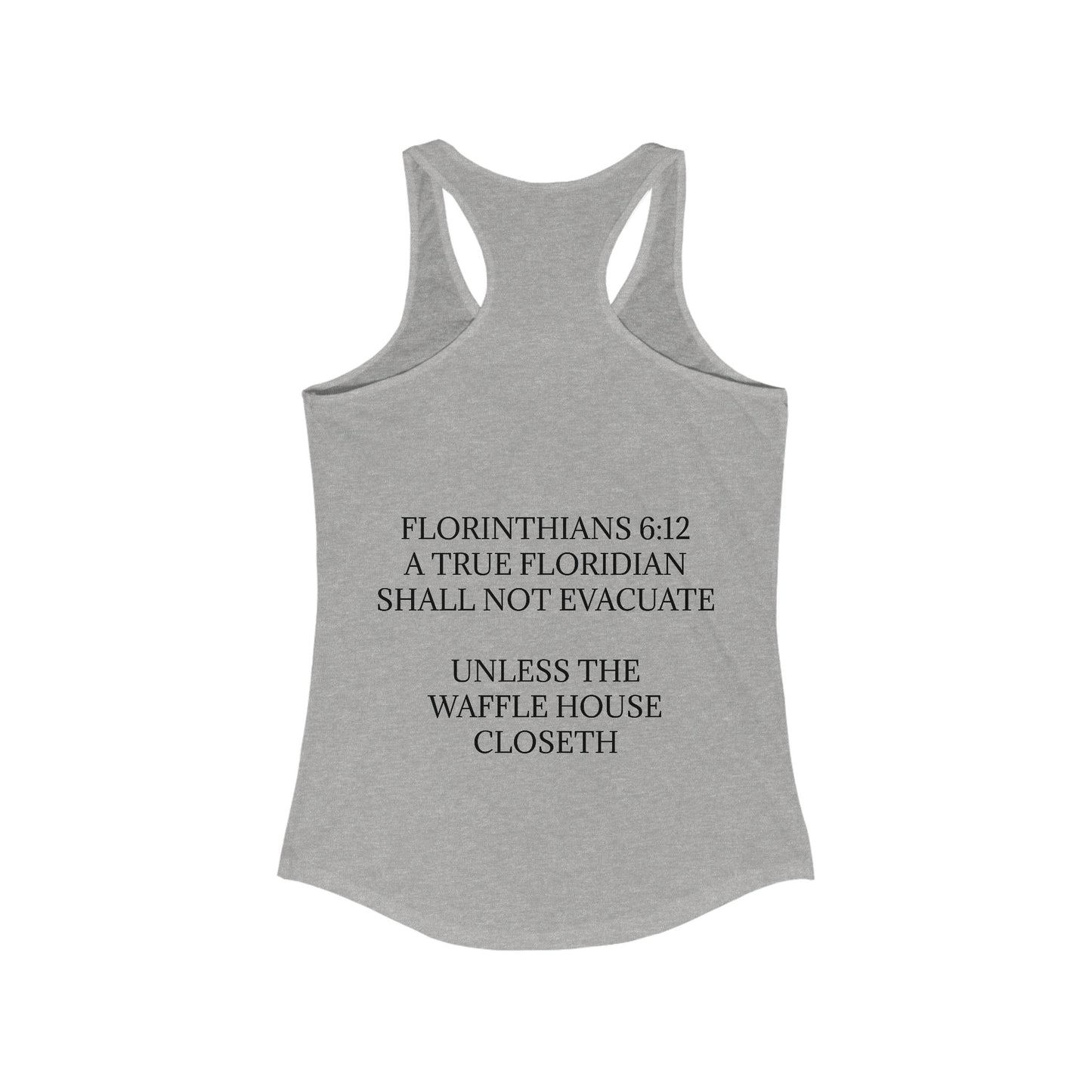 Florinthians 6:12 Women's Racerback Tank