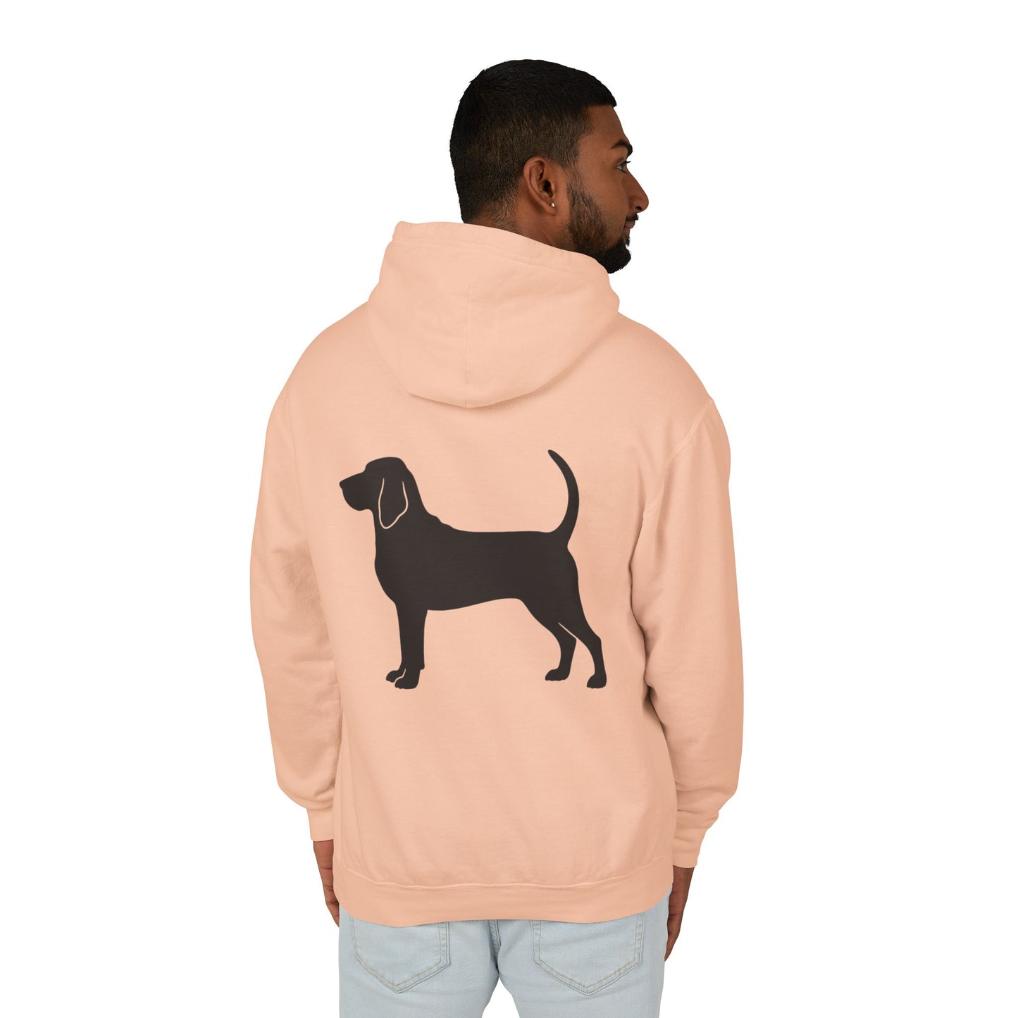 Bloodhound Silhouette Unisex Lightweight Hoodie