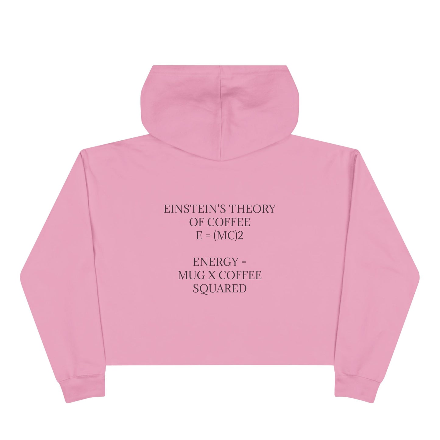Einstein's Theory Of Coffee Women's Crop Hoodie