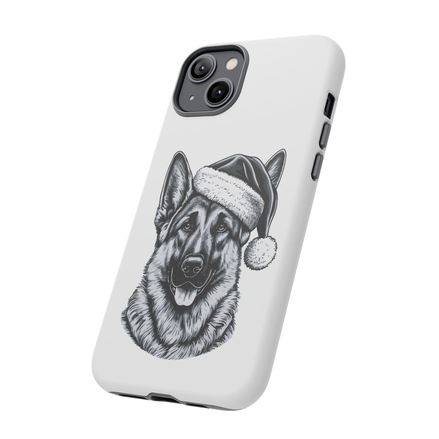 Santa Paws German Shepherd iPhone Case