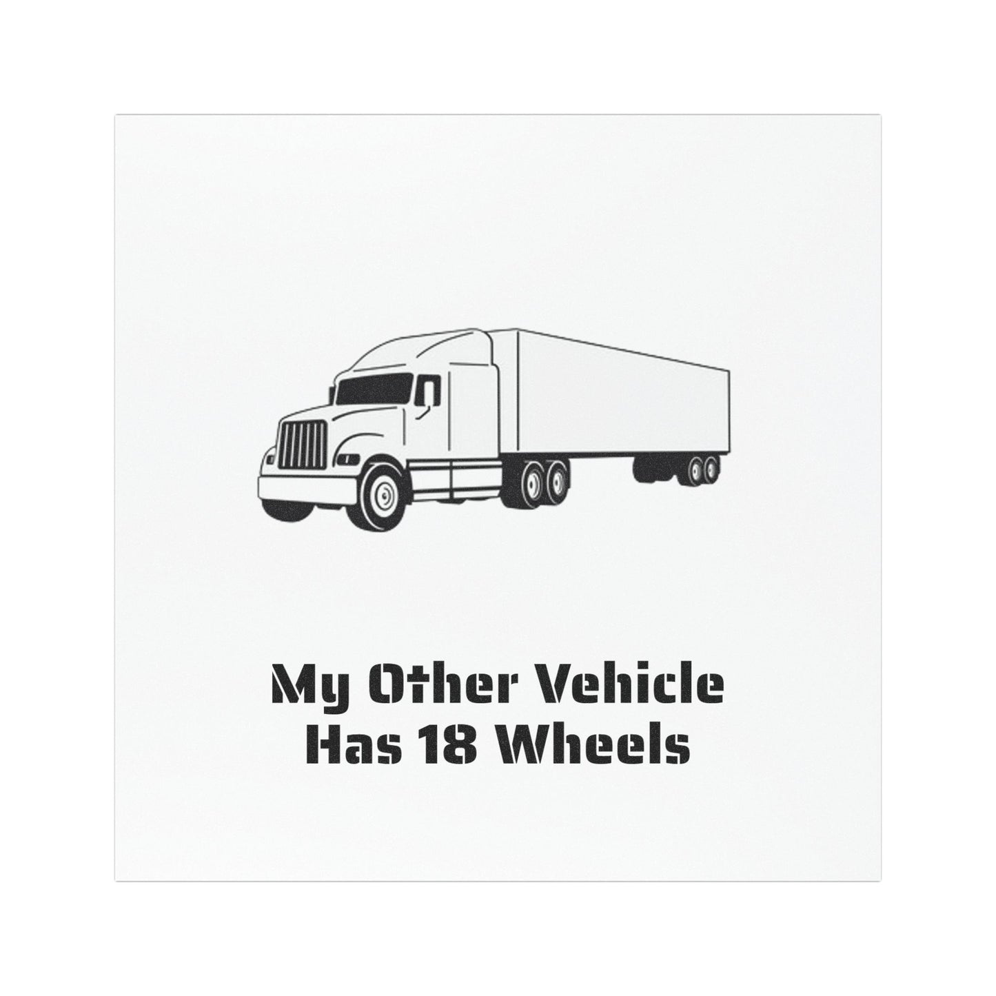 18 Wheels Indoor/Outdoor Magnet
