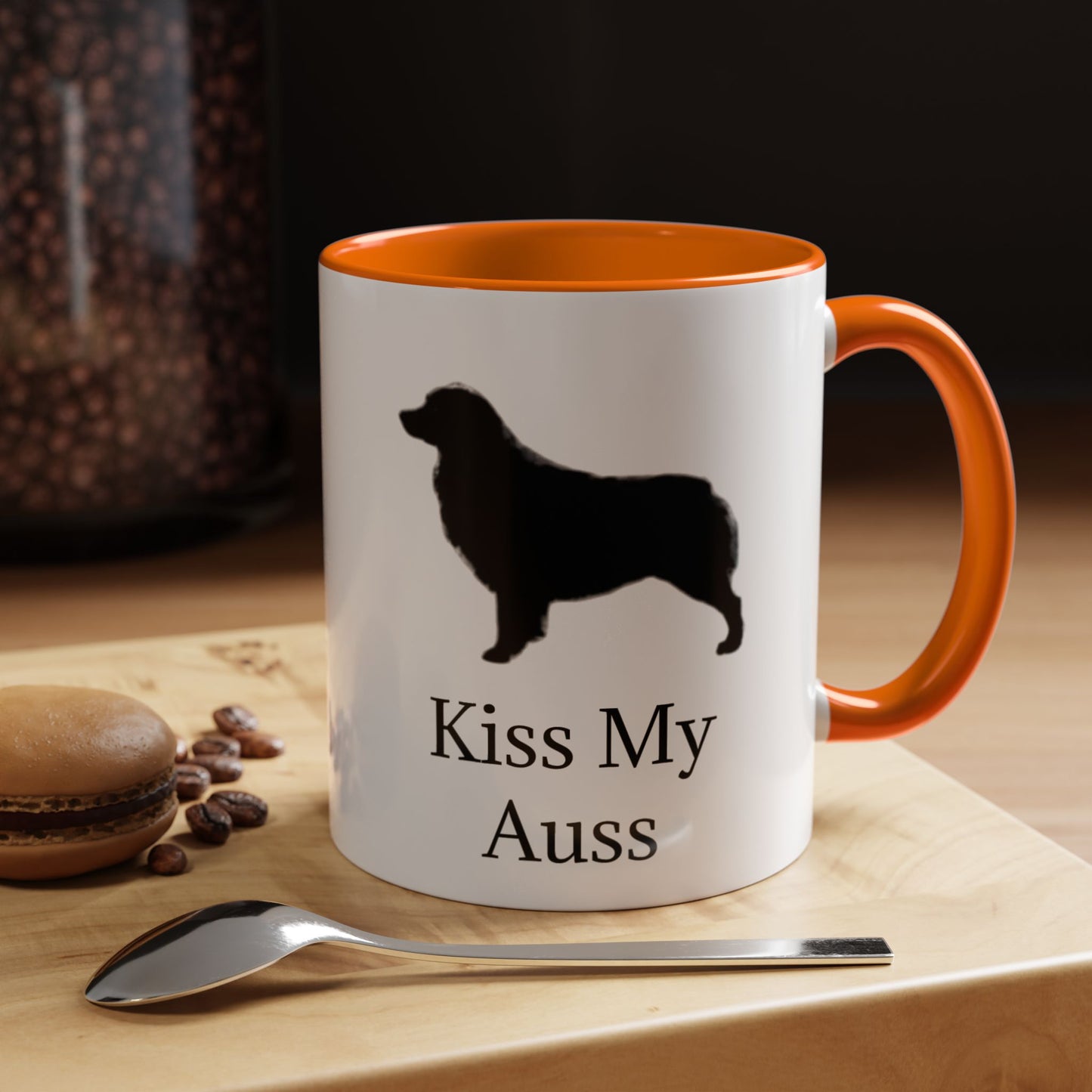 Kiss My Auss 2-Tone Coffee Mug