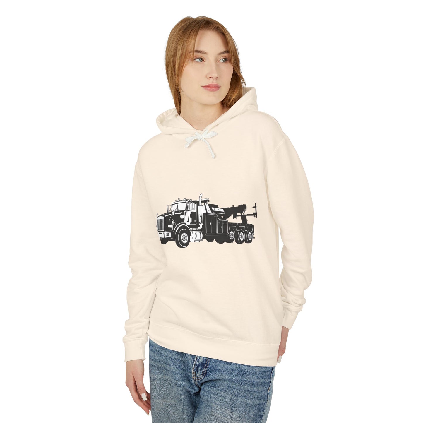 Heavy Tow Truck Unisex Lightweight Hoodie