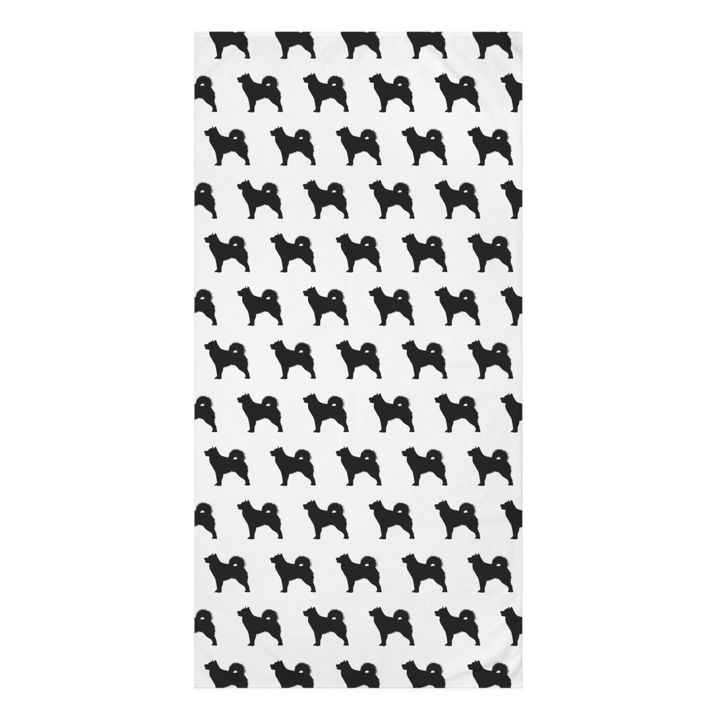 Malamute Silhouette Mink-Cotton Beach Towel