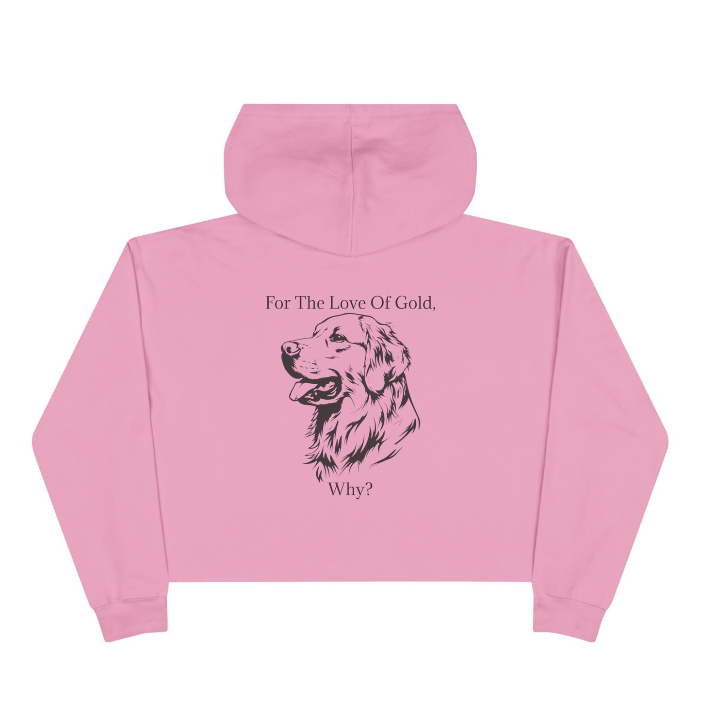 For The Love Of Gold Women's Crop Hoodie