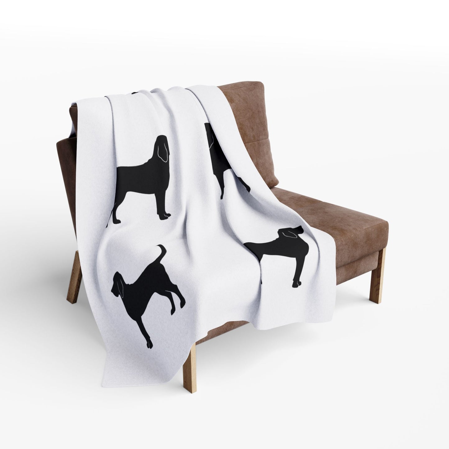 Bloodhound Silhouette Arctic Fleece Blanket