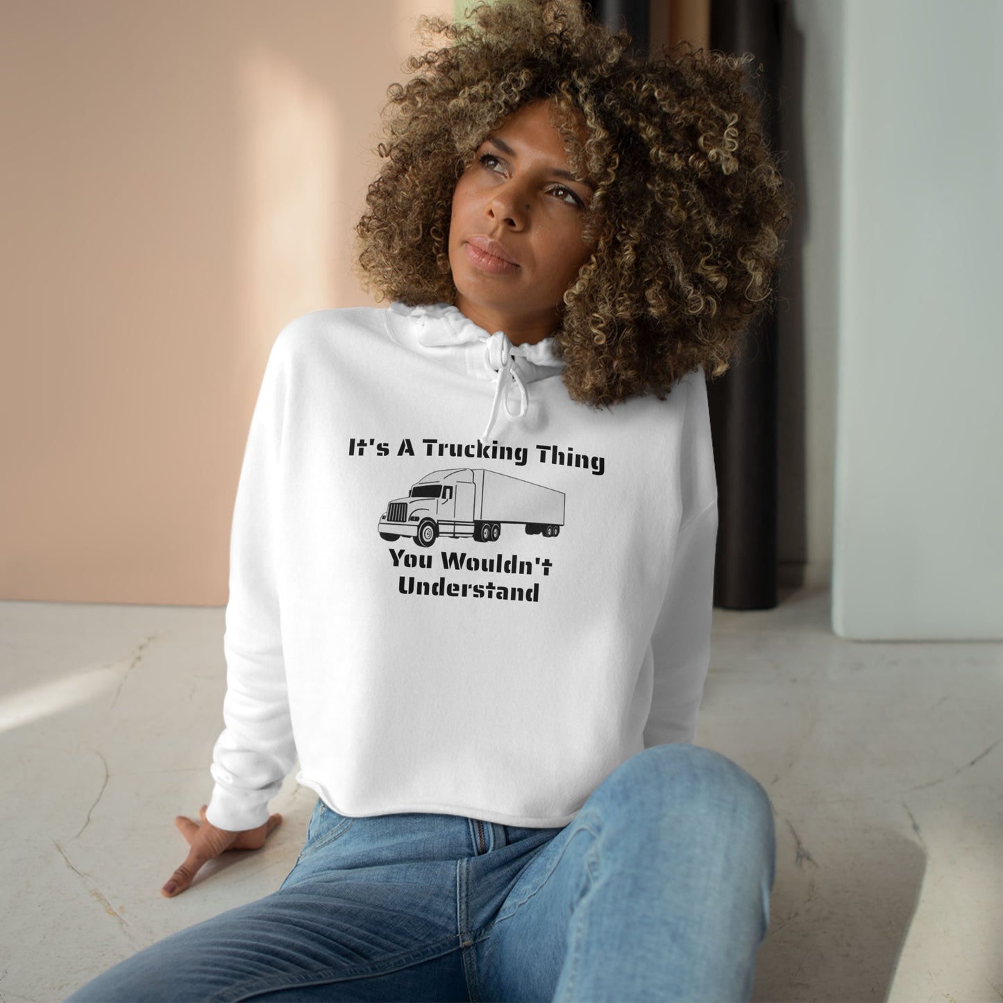Trucking Thing Women's Crop Hoodie