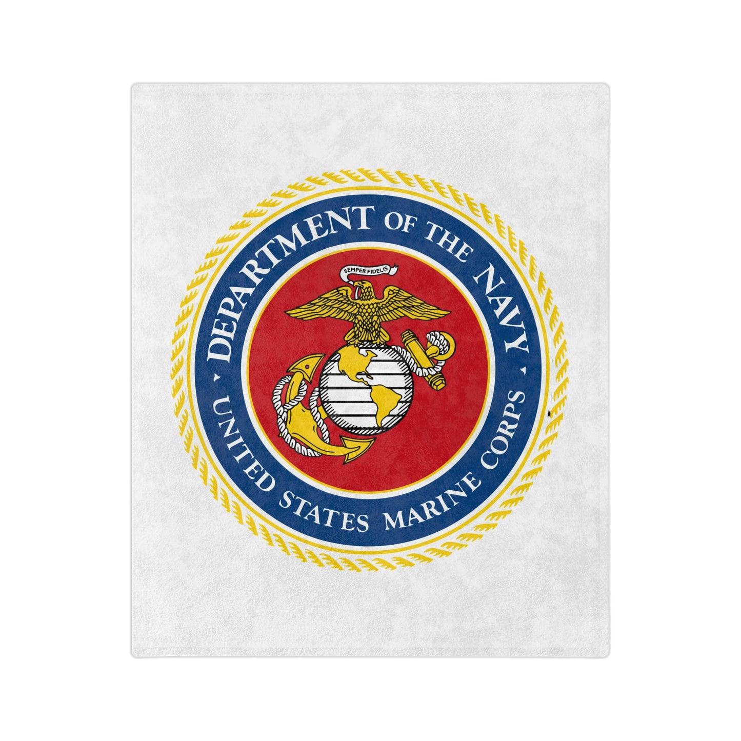 US Marine Corps Velveteen Microfiber Blanket