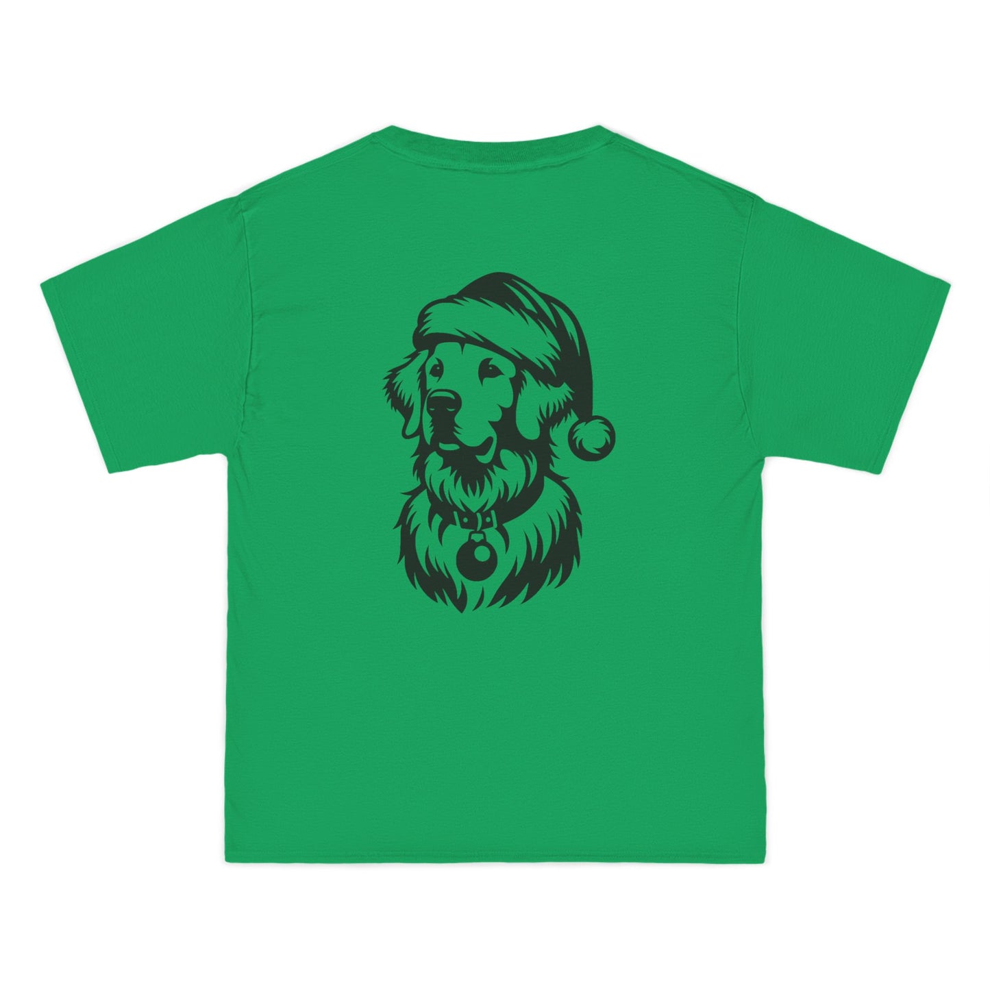 Santa Paws Golden Men's Short-Sleeve Crewneck Tee