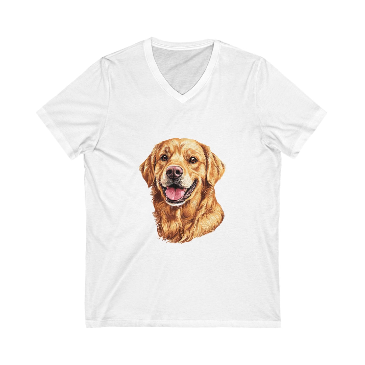Golden Head Unisex Short Sleeve V-Neck Tee