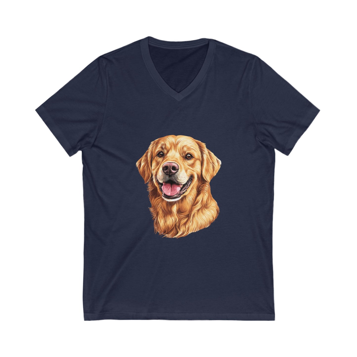 Golden Head Unisex Short Sleeve V-Neck Tee