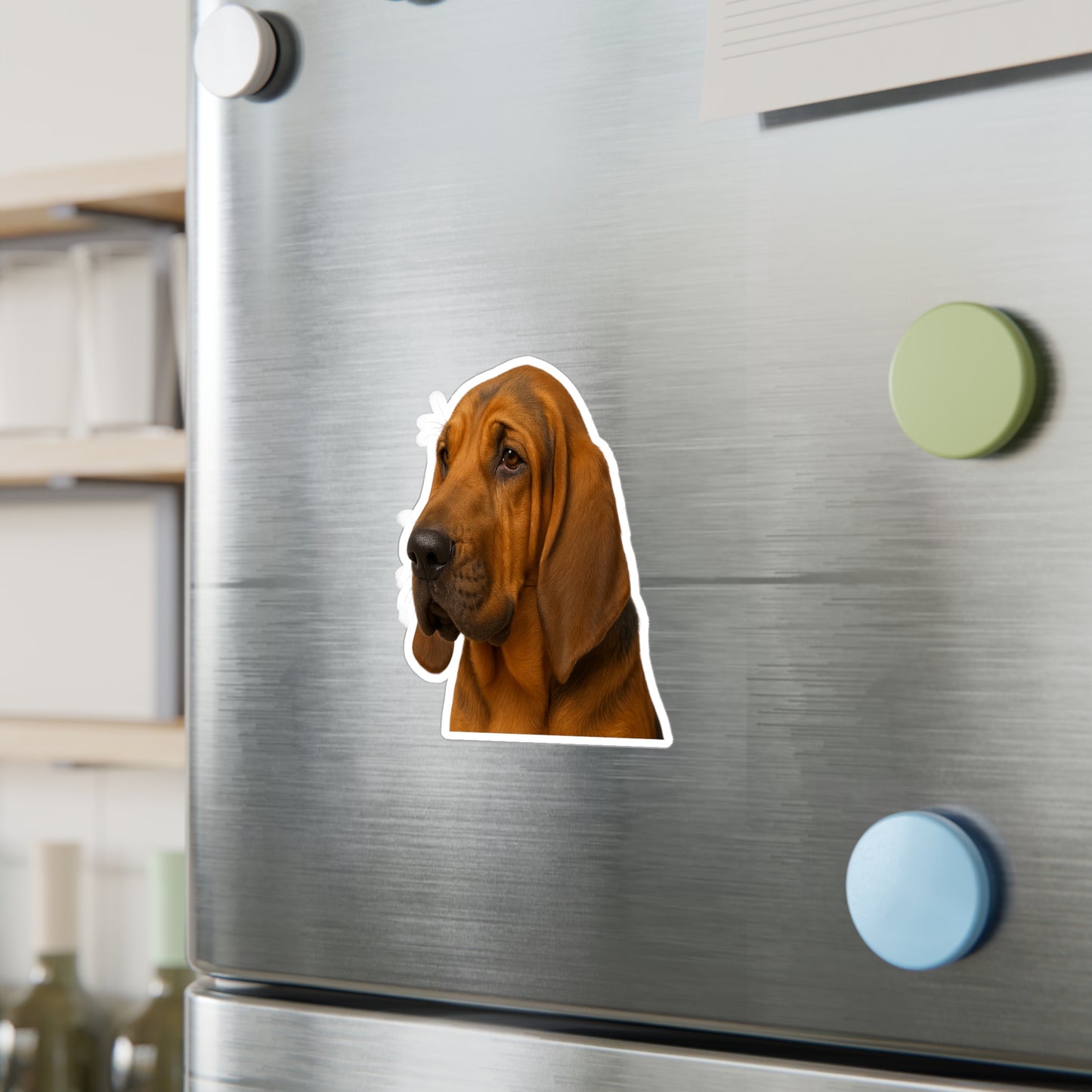Bloodhound Head Vinyl Decal