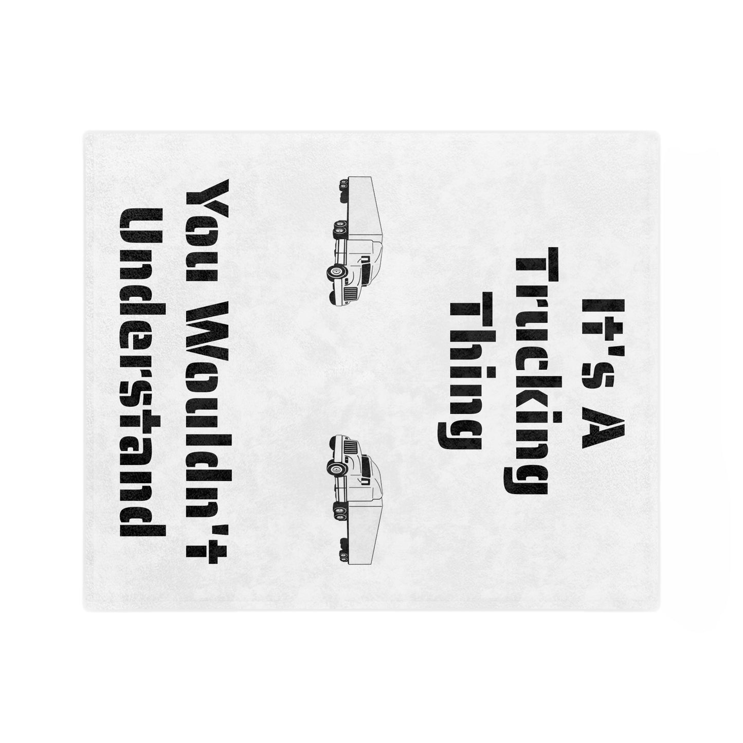 Trucking Thing Velveteen Microfiber Blanket